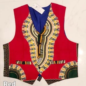 African Dashiki Vest Cotton Bohemian Hippie Vest Dashiki Vest One Size Dashiki